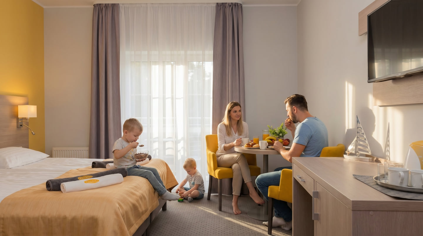 ** pakowanie na wakacje, co zabrać nad morze, lista rzeczy na urlop, Pobierowo pakowanie, urlop w Pobierowie, komfortowe noclegi